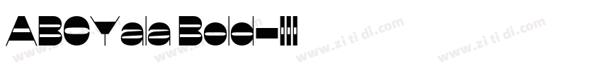 ABCYala Bold字体转换